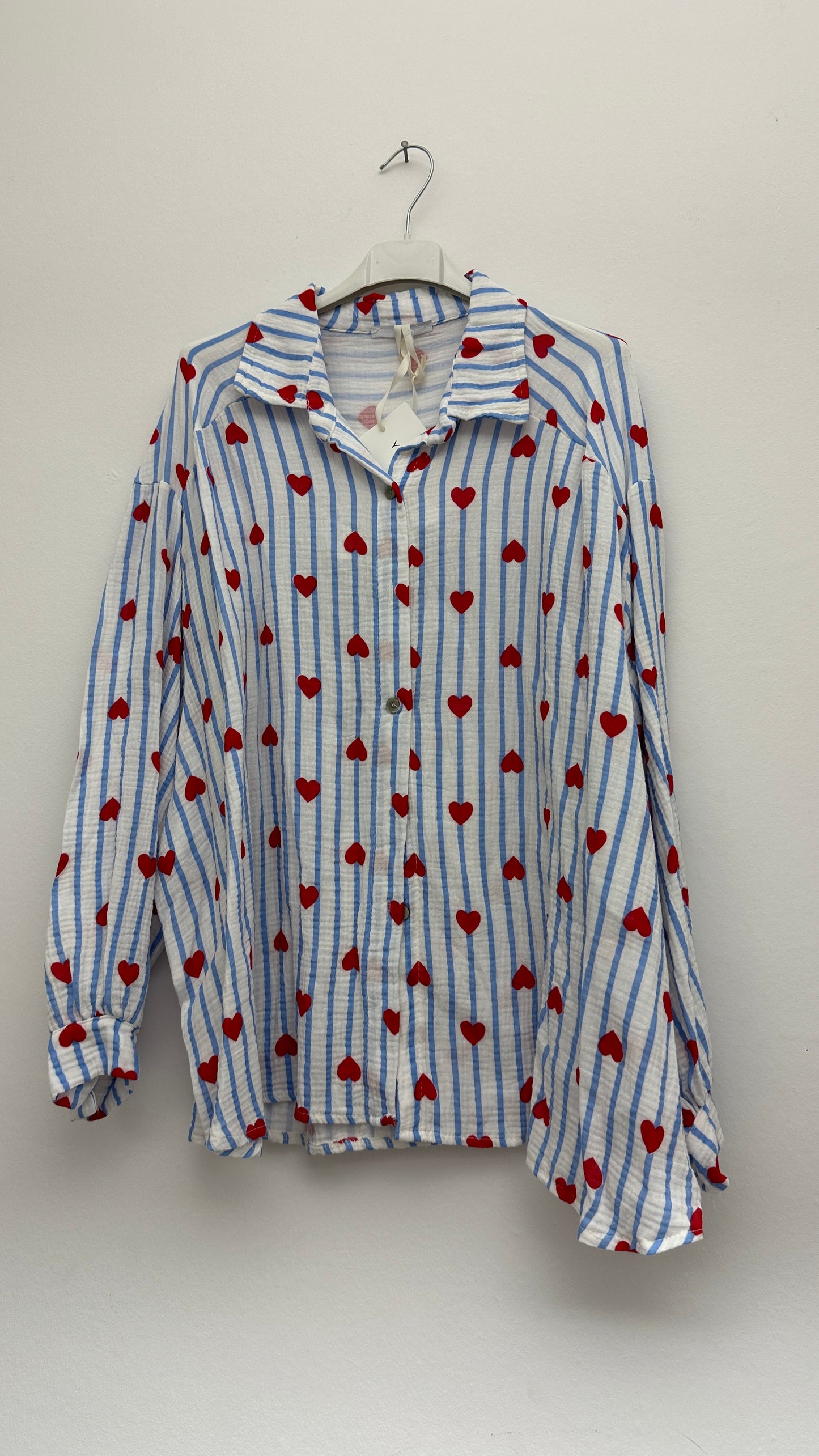 Musselin Bluse Herz