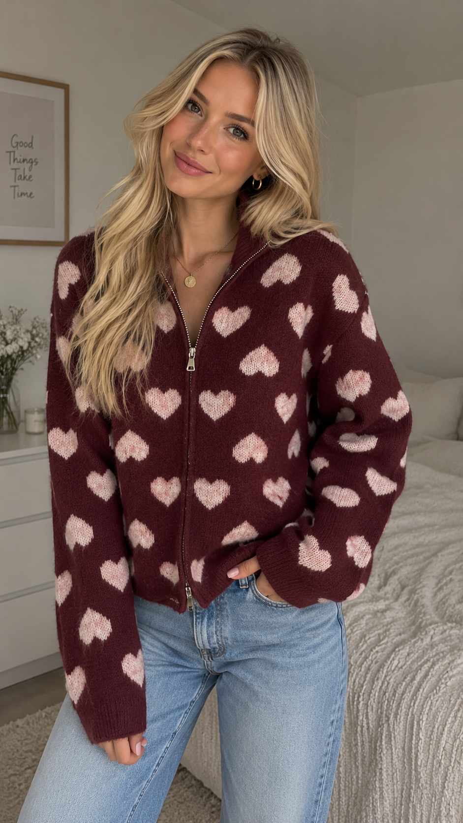 Strickjacke Herzi