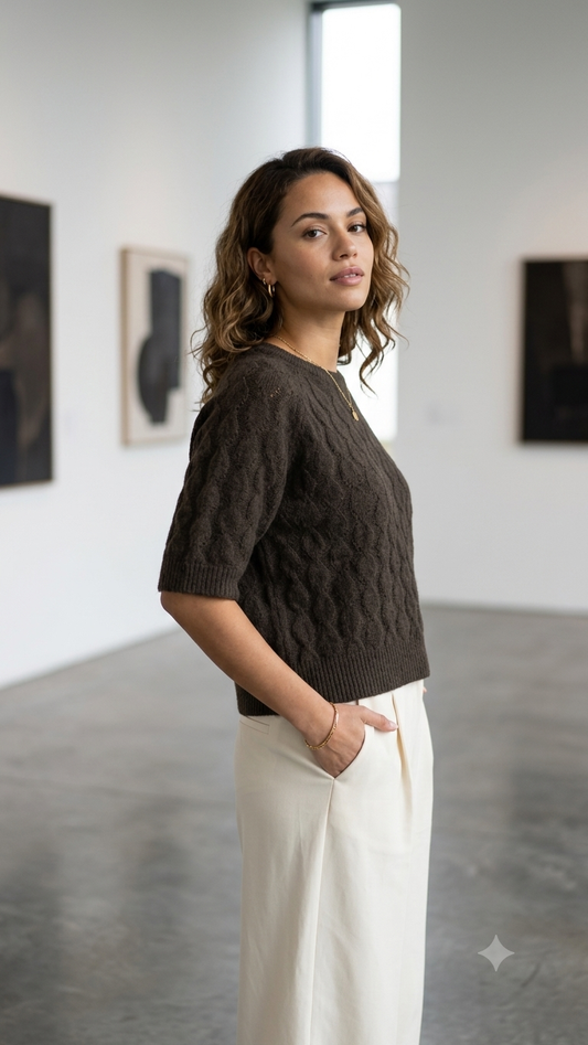 Halbarm Pullover Laila